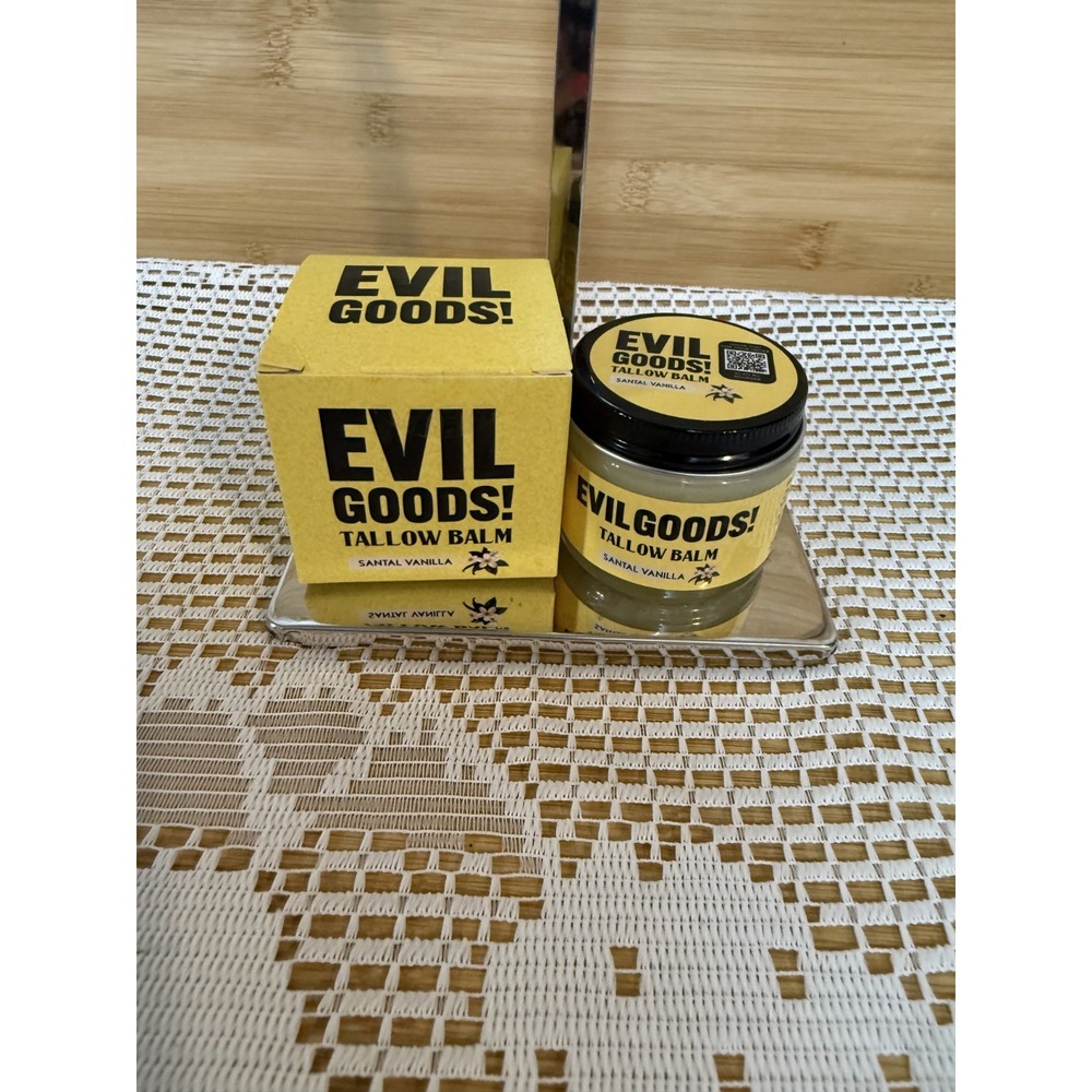 Evil Goods! Santal Vanilla Grass-Fed Beef Moisturizer Natural Tallow Balm - 56g
